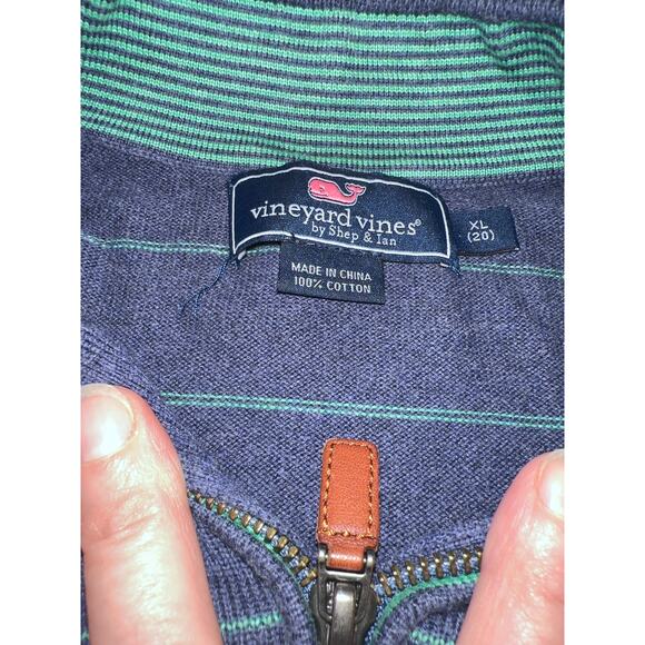 Vineyard vine sweater quarter zip size boys XL 20 - Picture 3 of 7